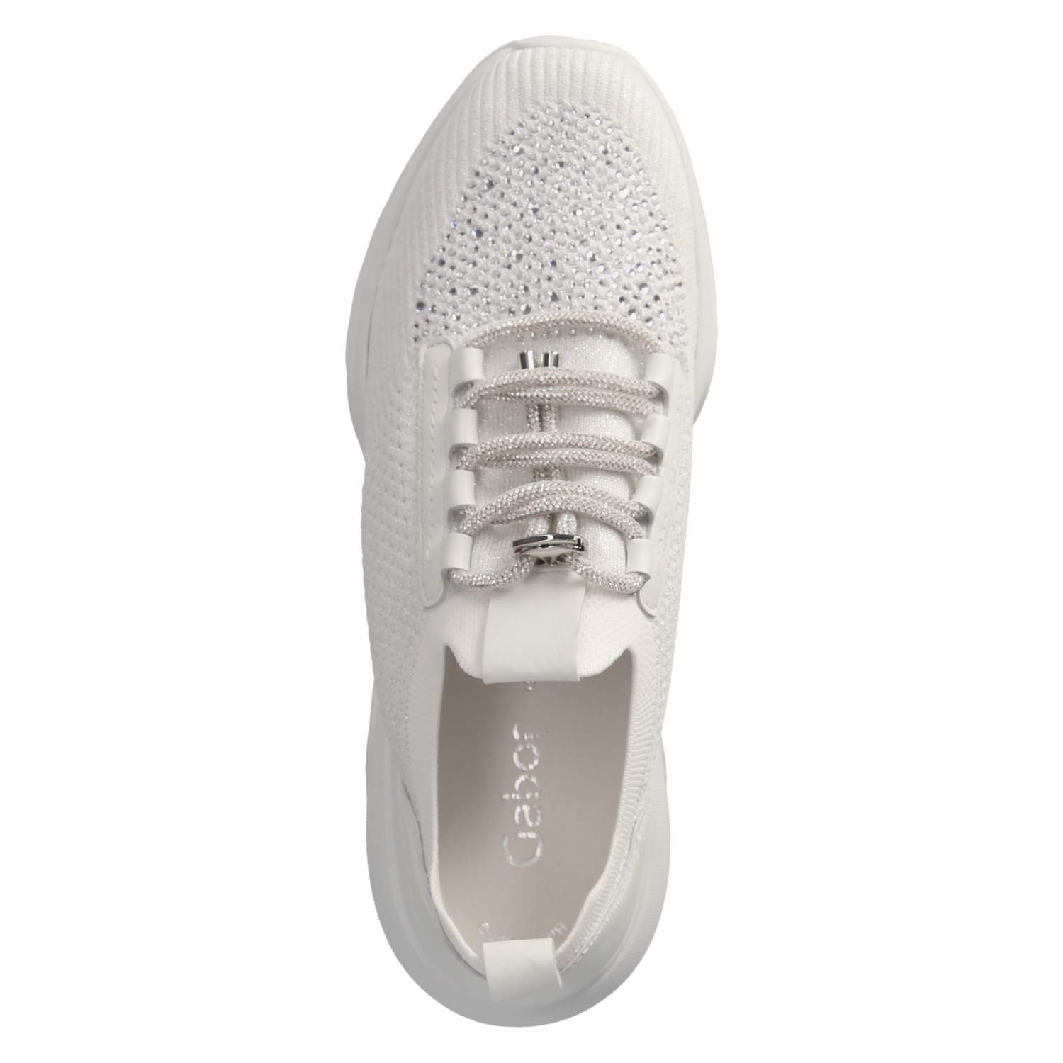 Gabor Low Sneaker - weiss (glitter)
