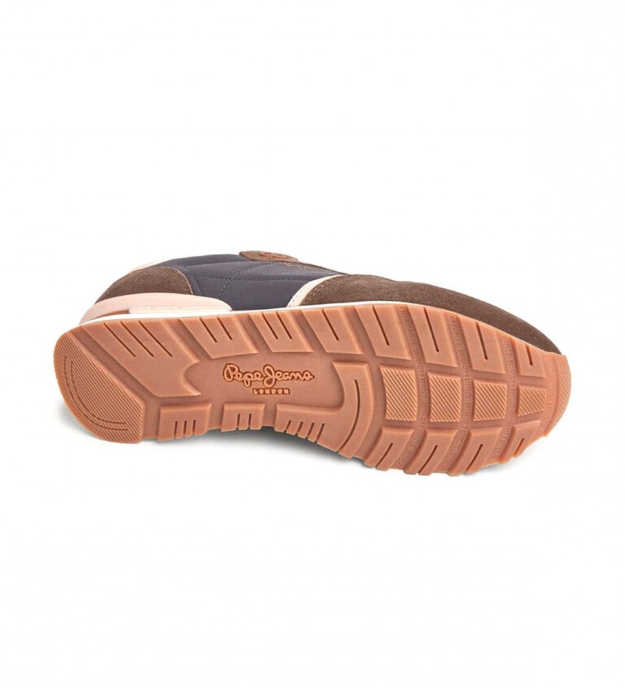 Tênis Pepe Jeans Brit Jump W em couro marrom