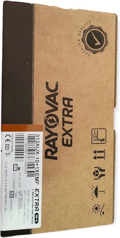 Rayovac Extra grootverpakking P312 |  110 pakjes - 660 batterijen