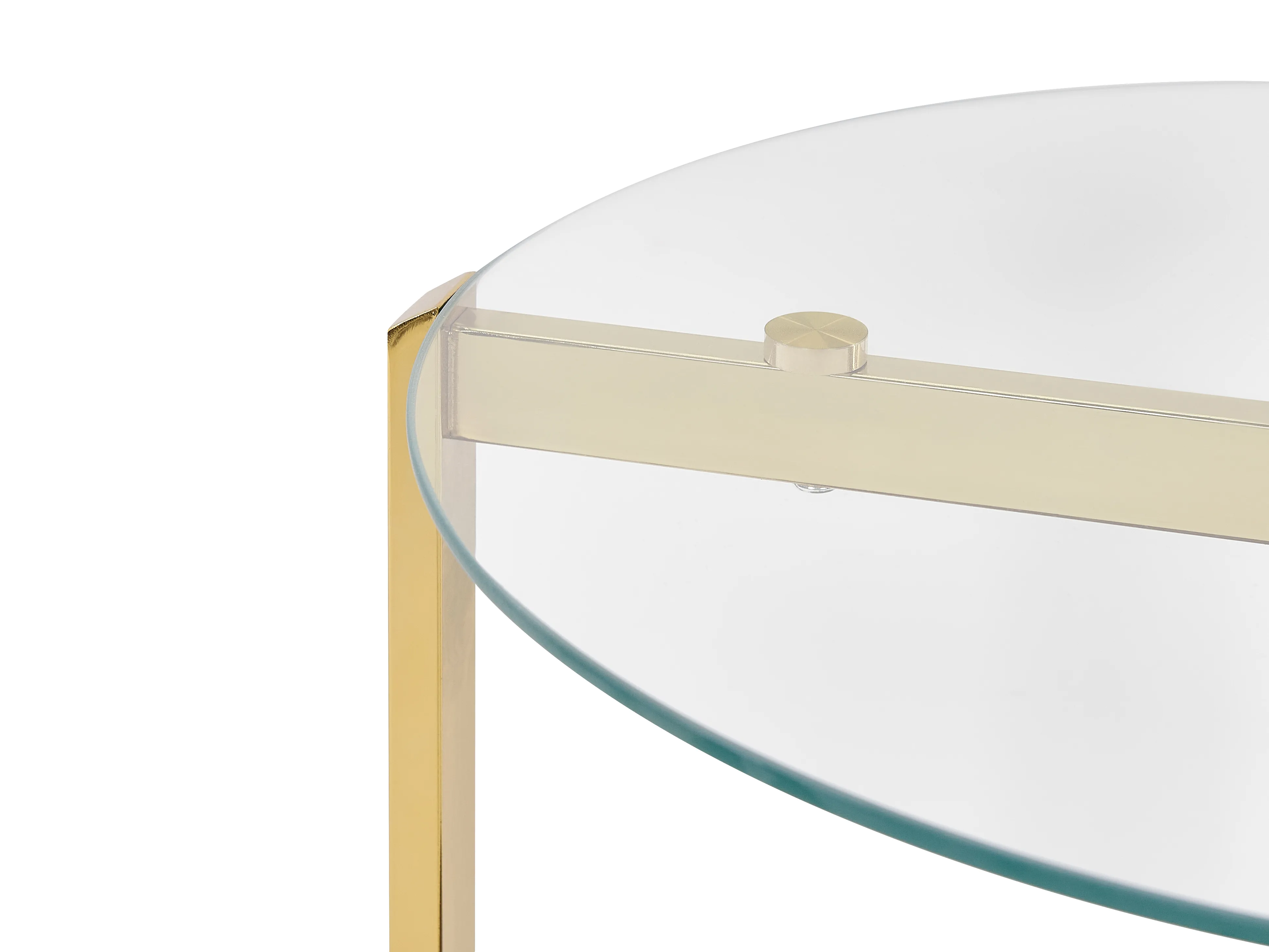 Bijzettafel LOVELL Veiligheidsglas Goud