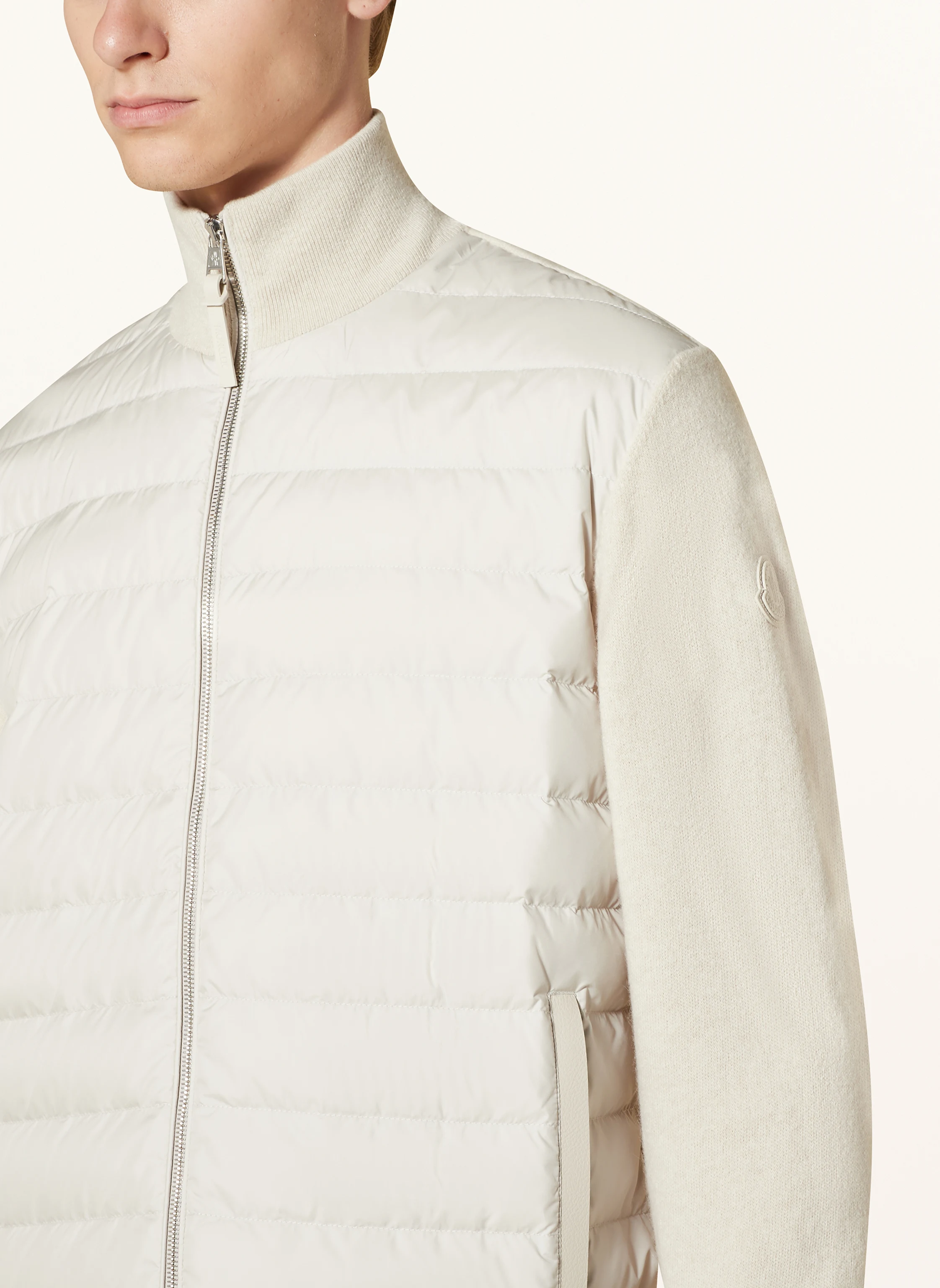 MONCLER Strickjacke im Materialmix