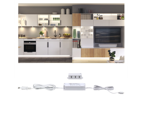 Paulmann Clever Connect Driver max. 12W 12V incl. 3-weg verdeler wit voor Clever Connect meubelverlichting