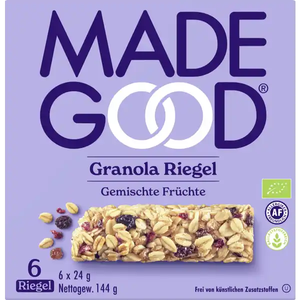 Bio Gemischte Früchte Granola Riegel
