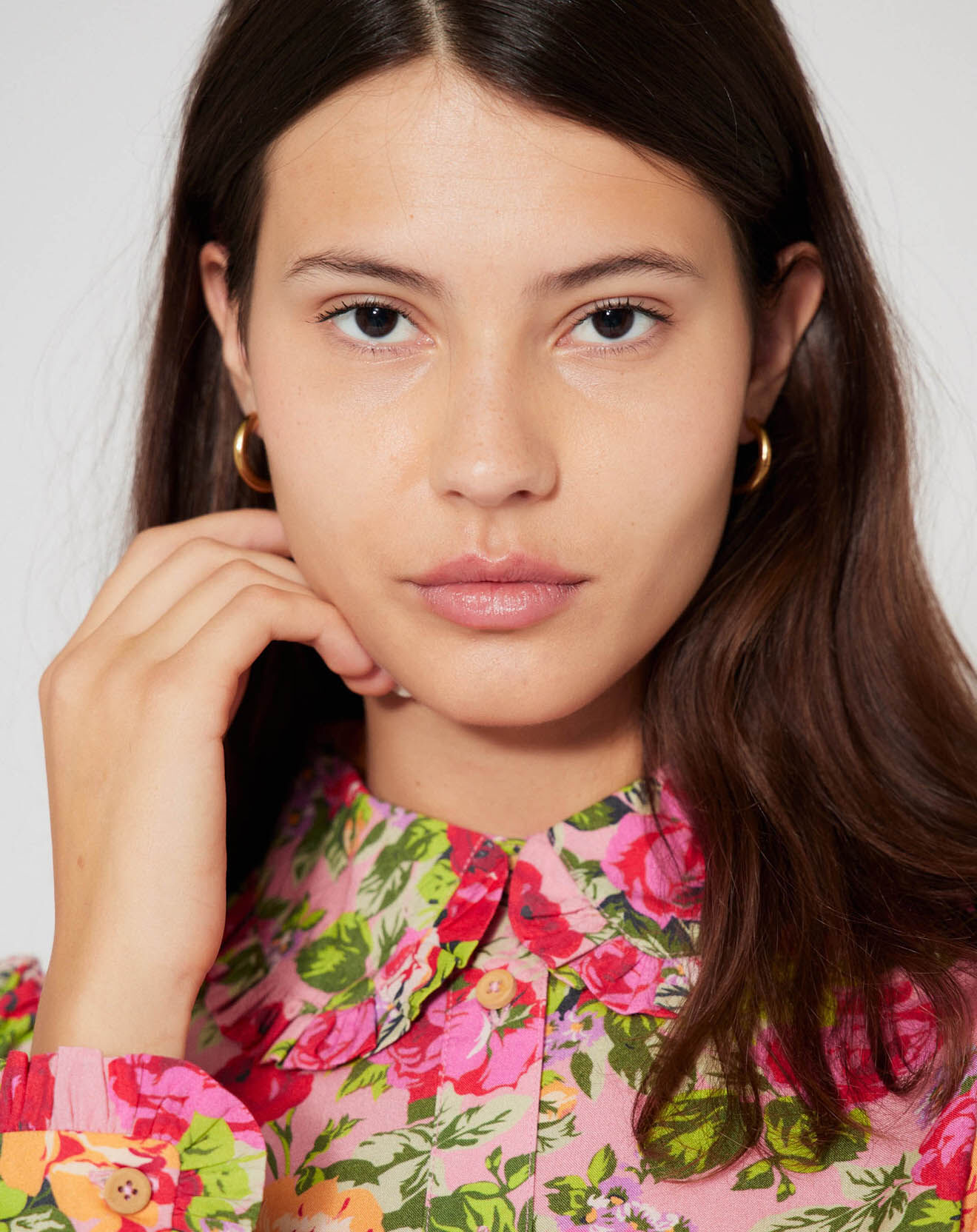Manoush Chemise Patchwork rose