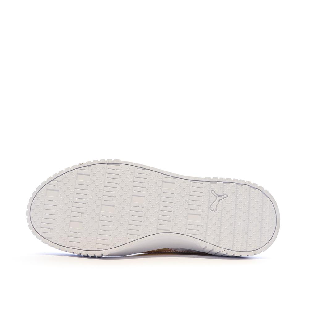 Puma Baskets Blanches/Rose Brillant Fille Puma Carina 2.0