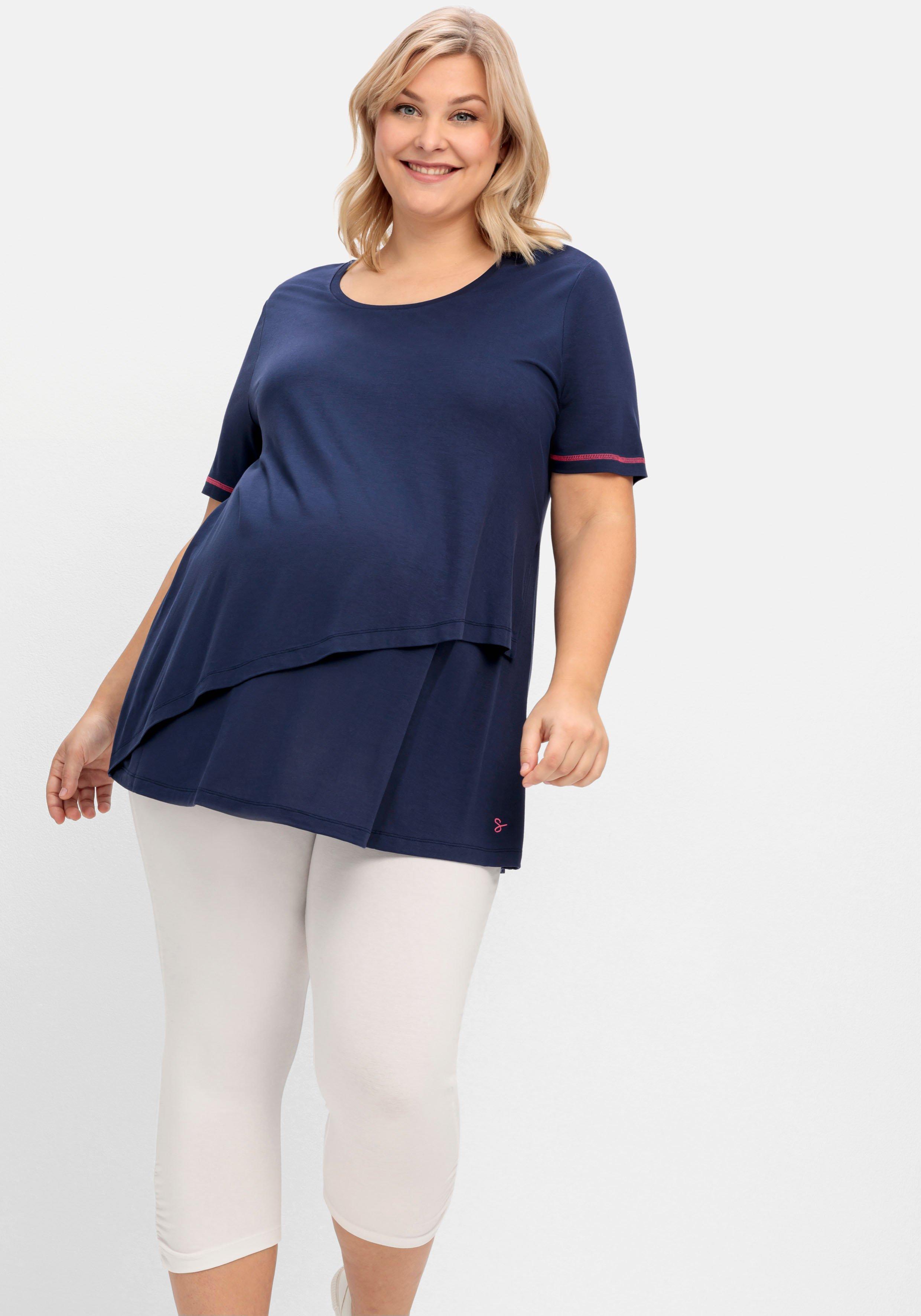 Umstands-Leggings in Caprilänge, mit Überbauchbund