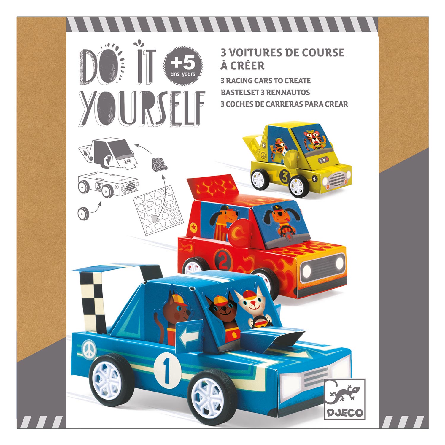 Djeco DIY Raceauto's Maken