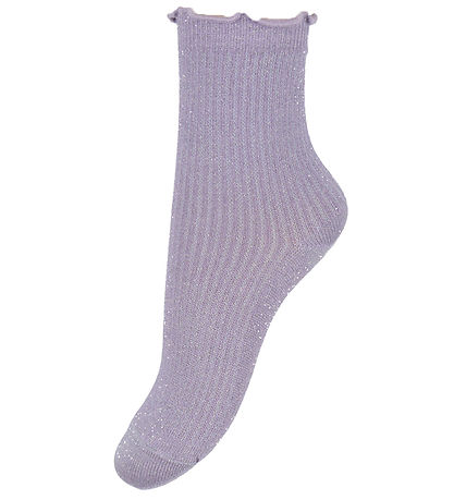 MP Socken - Doris - Glyzinien m. Glitzer