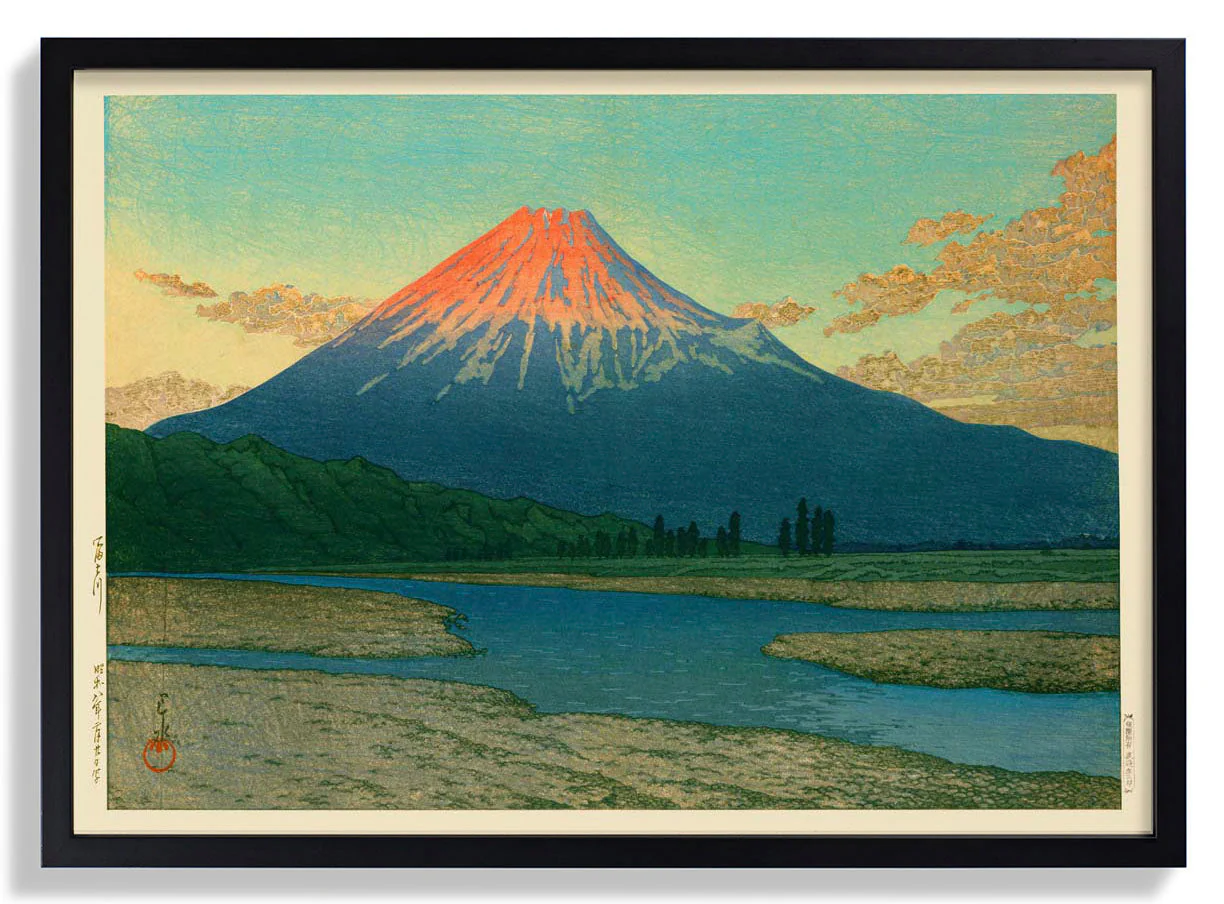 Berg Fuji Fujikawa von Hasui