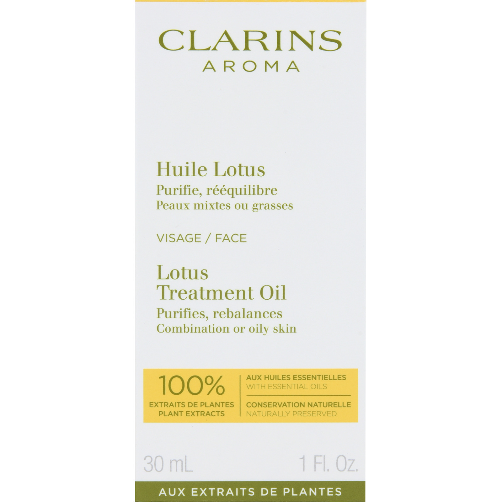 Clarins Lotus Face Treatment Oil 30 ml