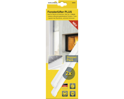 Schellenberg 46605 witte raamventilator Plus (2 stuks)
