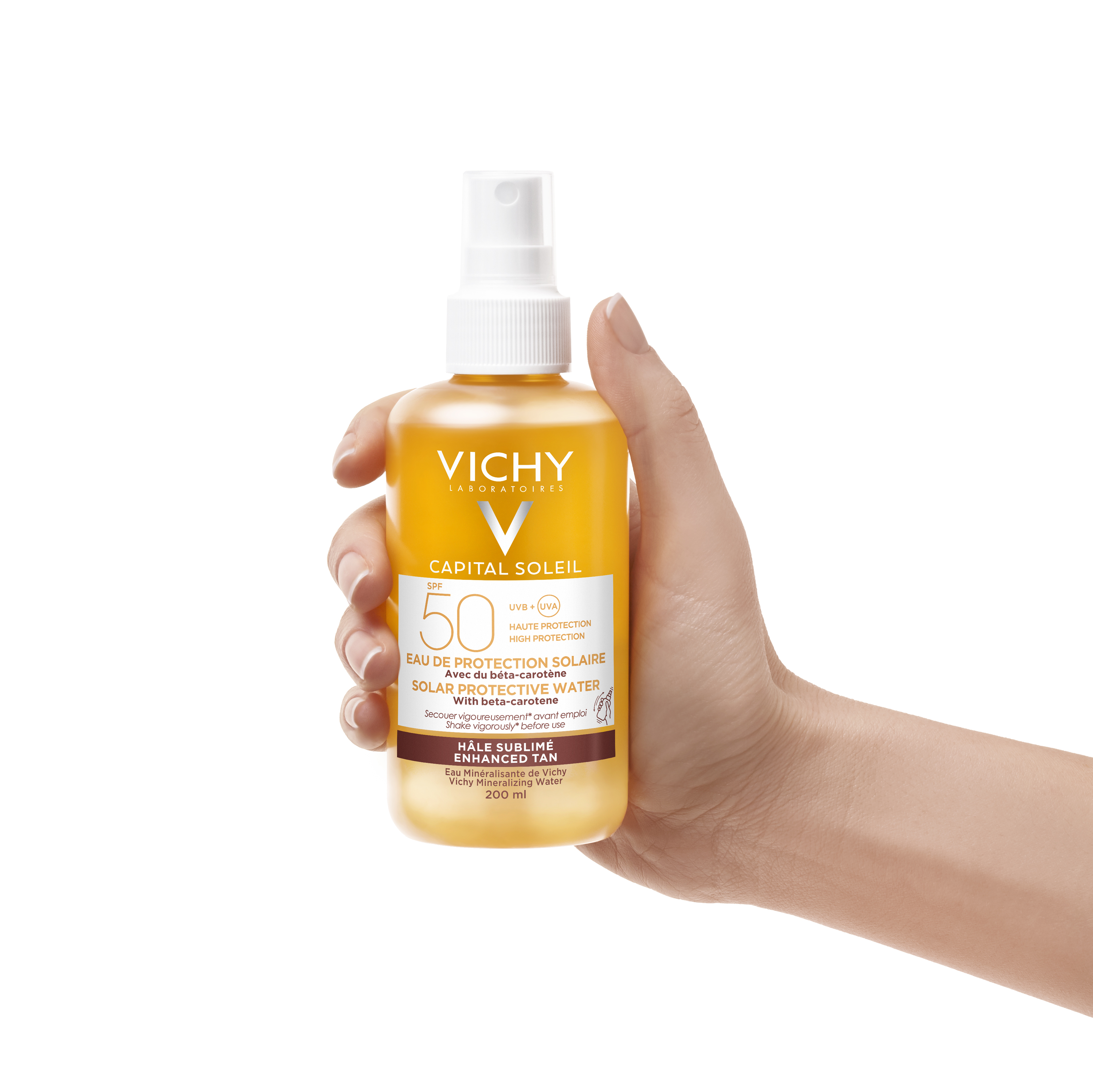 Vichy Capital Soleil Frische Spray Spray bronzante LSF50 Fl 200 ml