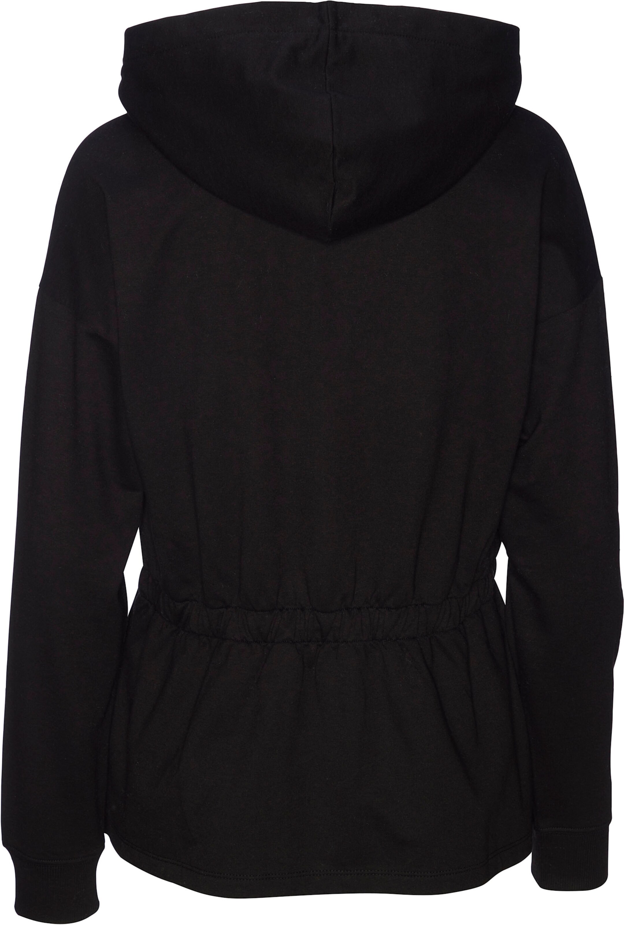LASCANA Sweatjacke in schwarz