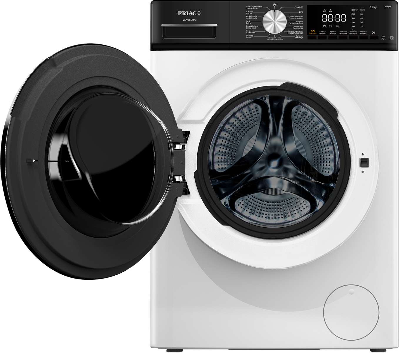 Friac wasmachine WA0820A - 8 kg - 1400 T/min - Energieklasse A-10%