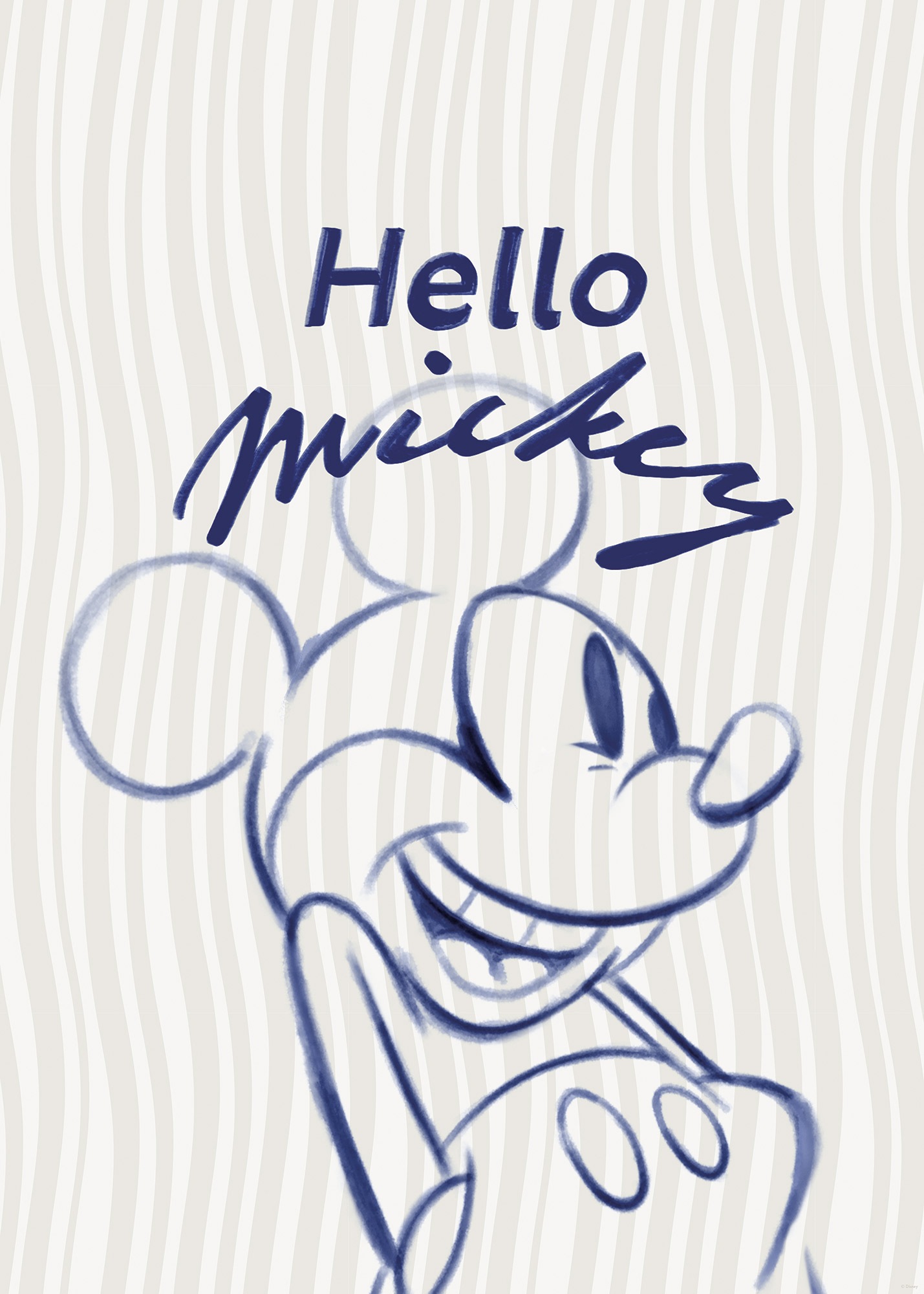 Komar Wandbild »Disney Mickey Mouse Hello« Disney Set, 1 Stk. tlg. 50 x 70 cm (Breite x Höhe) - Kinderzimmer, Dekoration