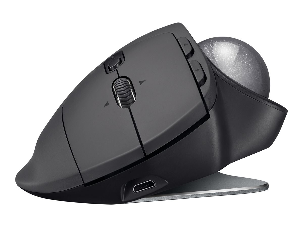 Logitech - MX Ergo Graphite Wireless Trackball