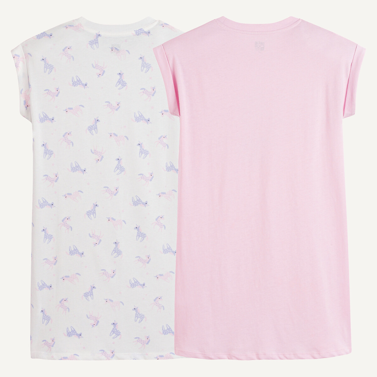 COLEÇÃO LA REDOUTE<br>Conjunto de 2 camisolas de dormir para crianças de 3 a 14 anos