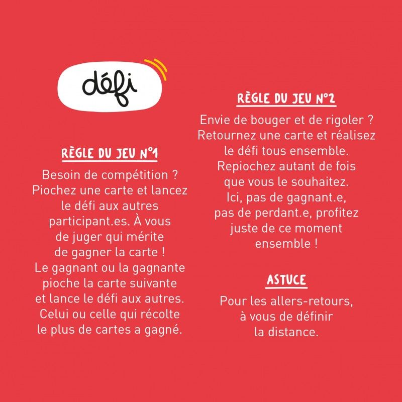 Les défis cool jeu Move It Minus Editions