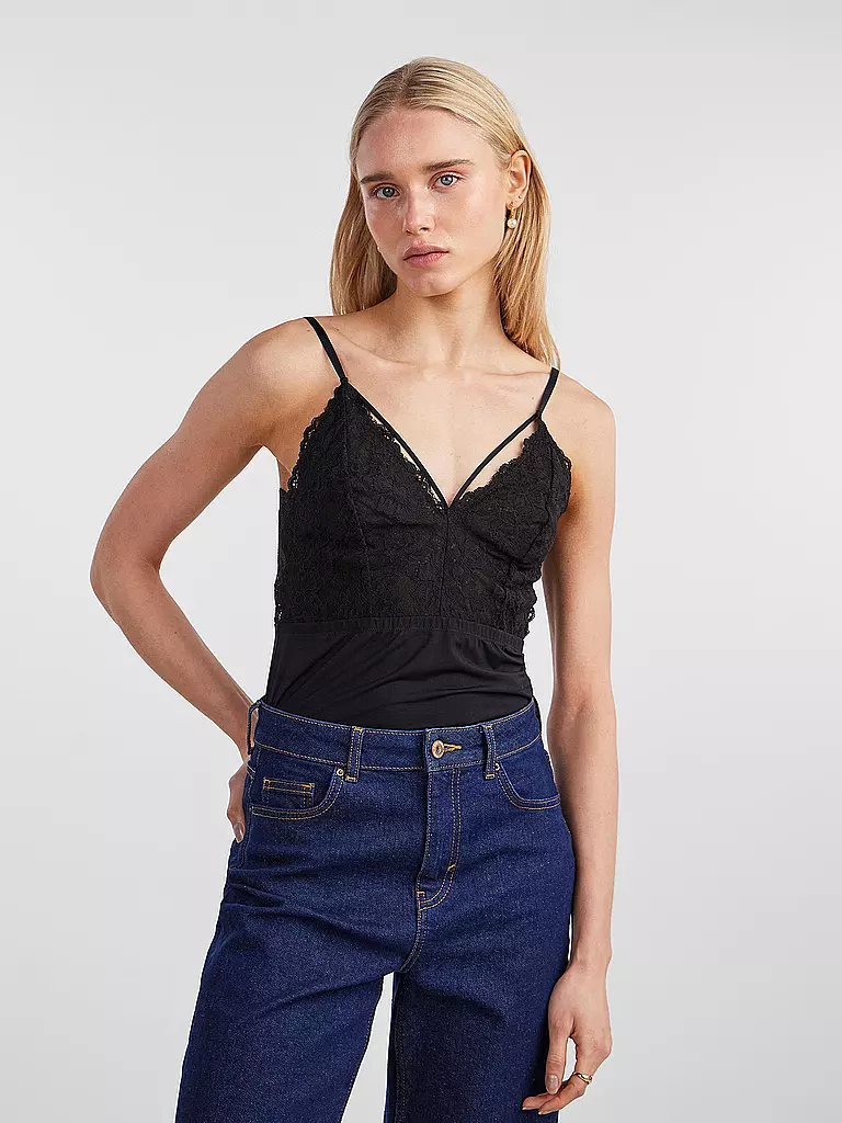 PIECES Top PCNICHELLE schwarz
