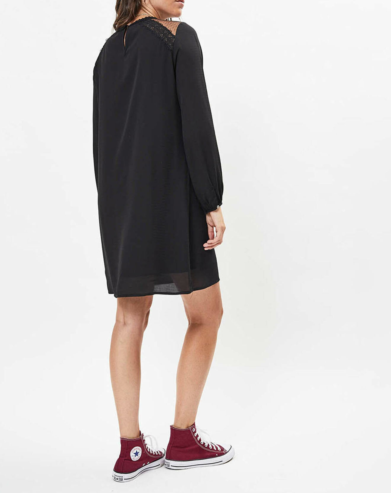 Molly Bracken Robe Woven broderie noire