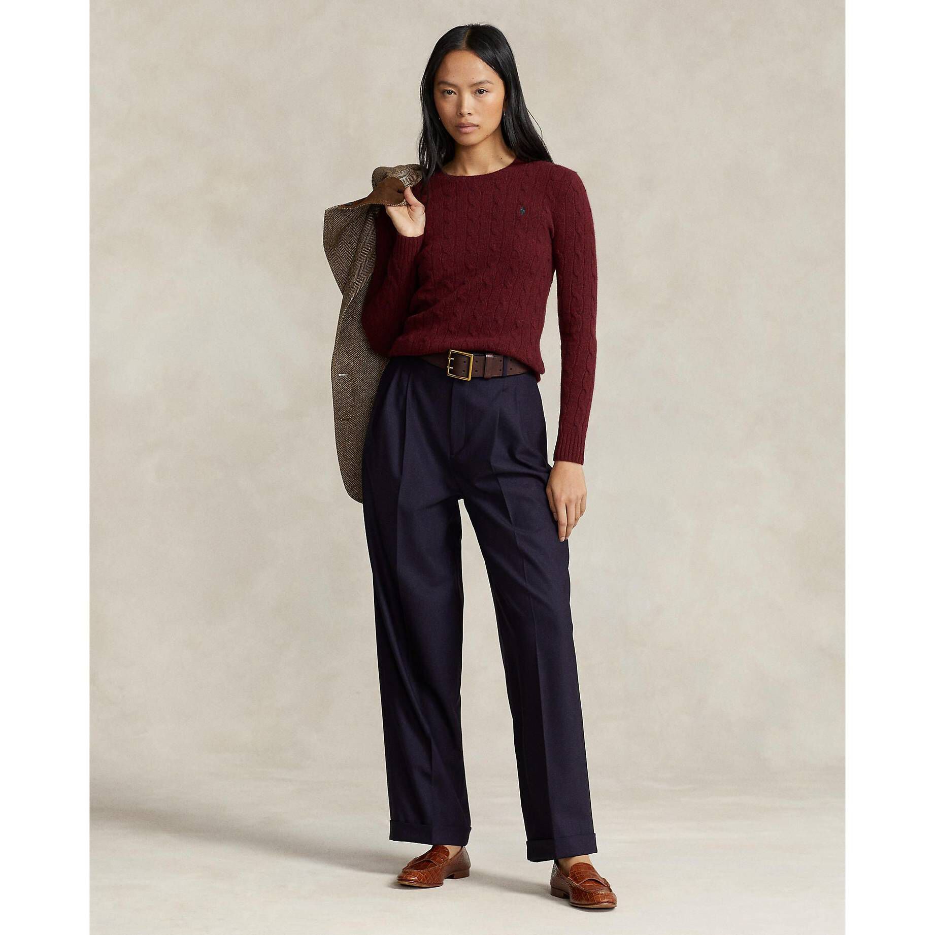 Polo Ralph Lauren| Damen Strickpullover mit Kaschmir
