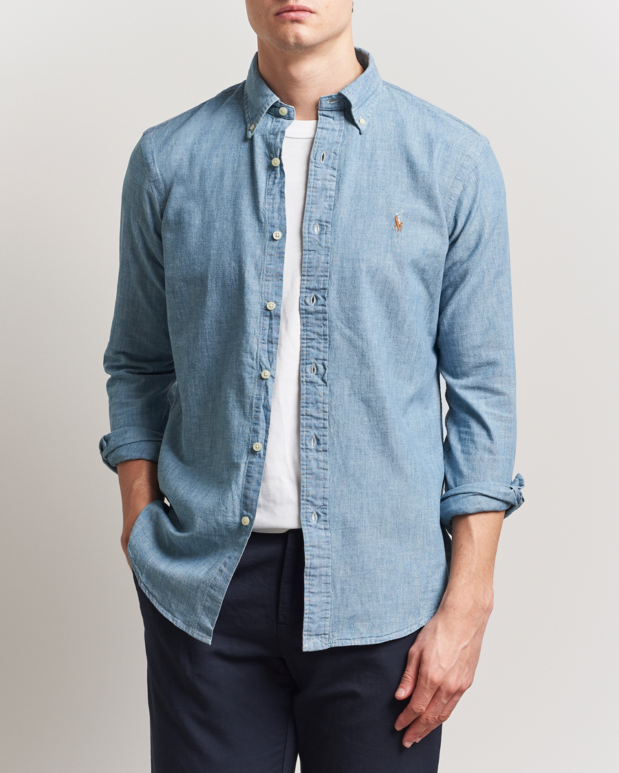 Polo Ralph Lauren Custom Fit Shirt Chambray Washed
