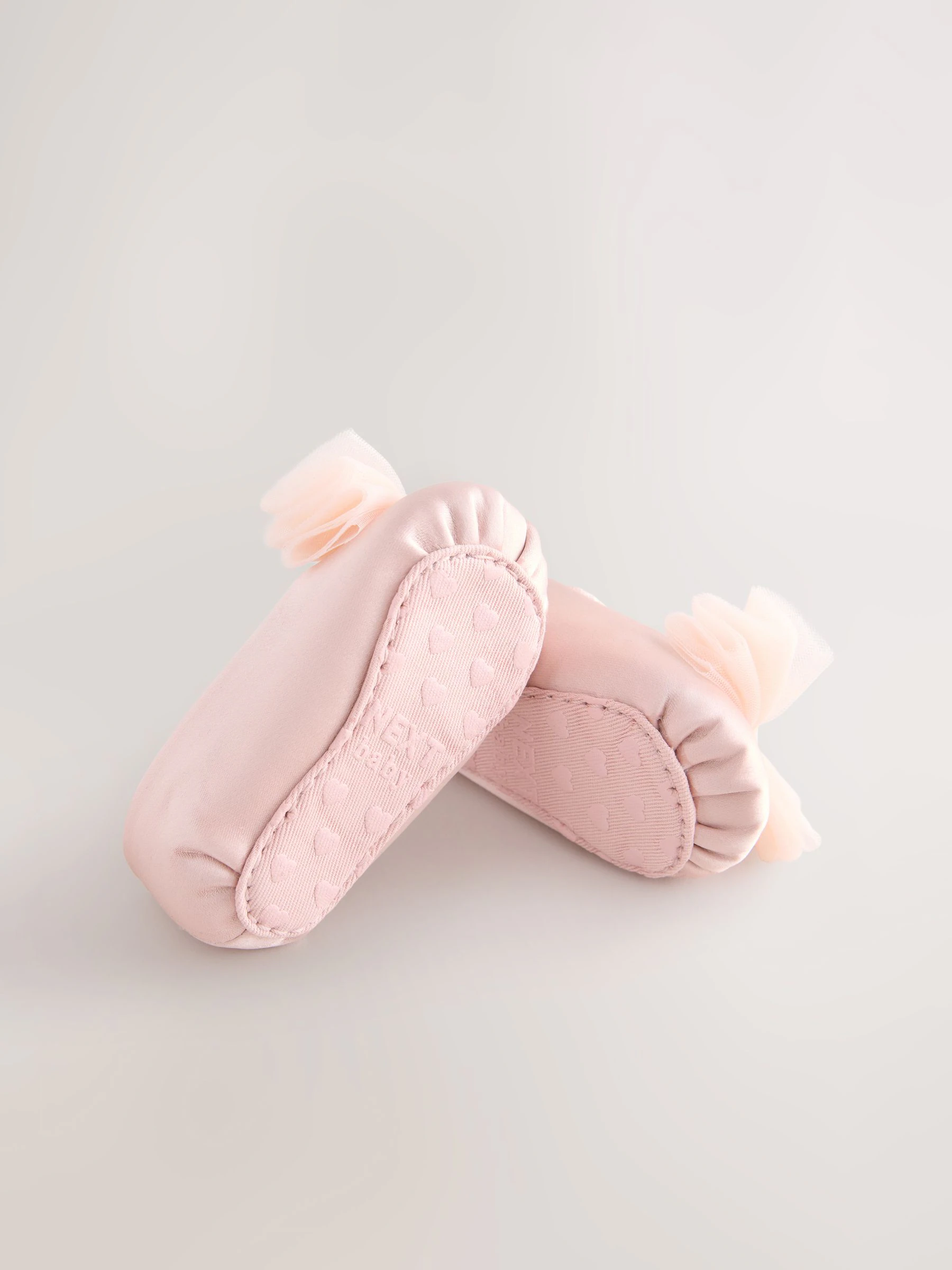 Roze - Feestelijke babyschoenen met strik (0-18mnd)