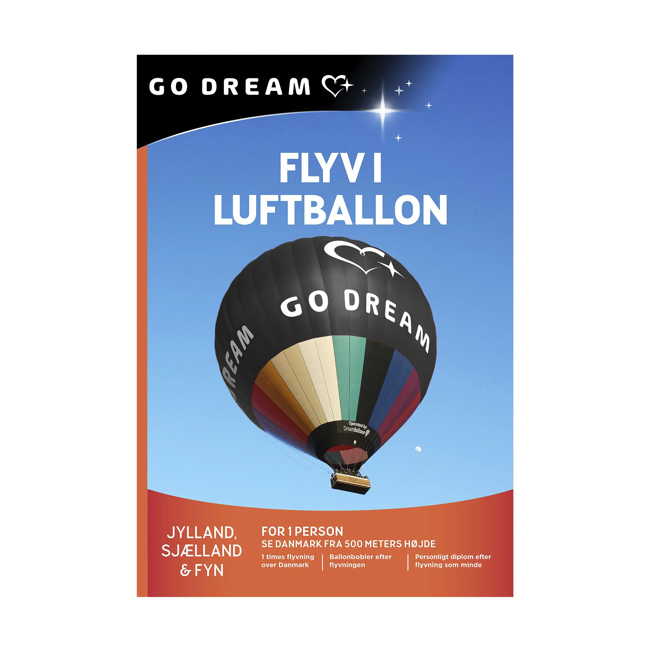 GO DREAM Gavekort - Flyv i Luftballon