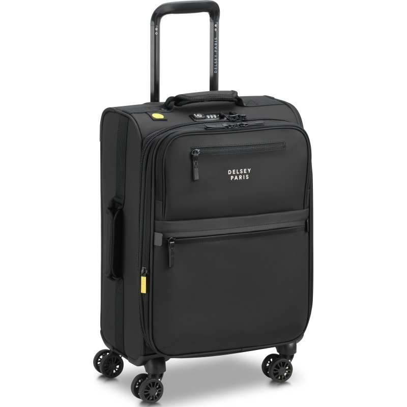Maubert 2.0 valise cabine extensible 4 doubles roues 55 cm noir