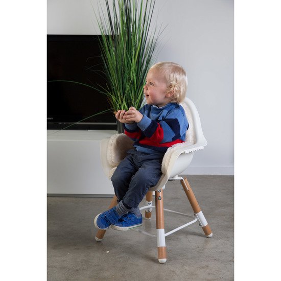 Chaise haute Evolu 2 + arceau   Naturel/Blanc        de               Childhome