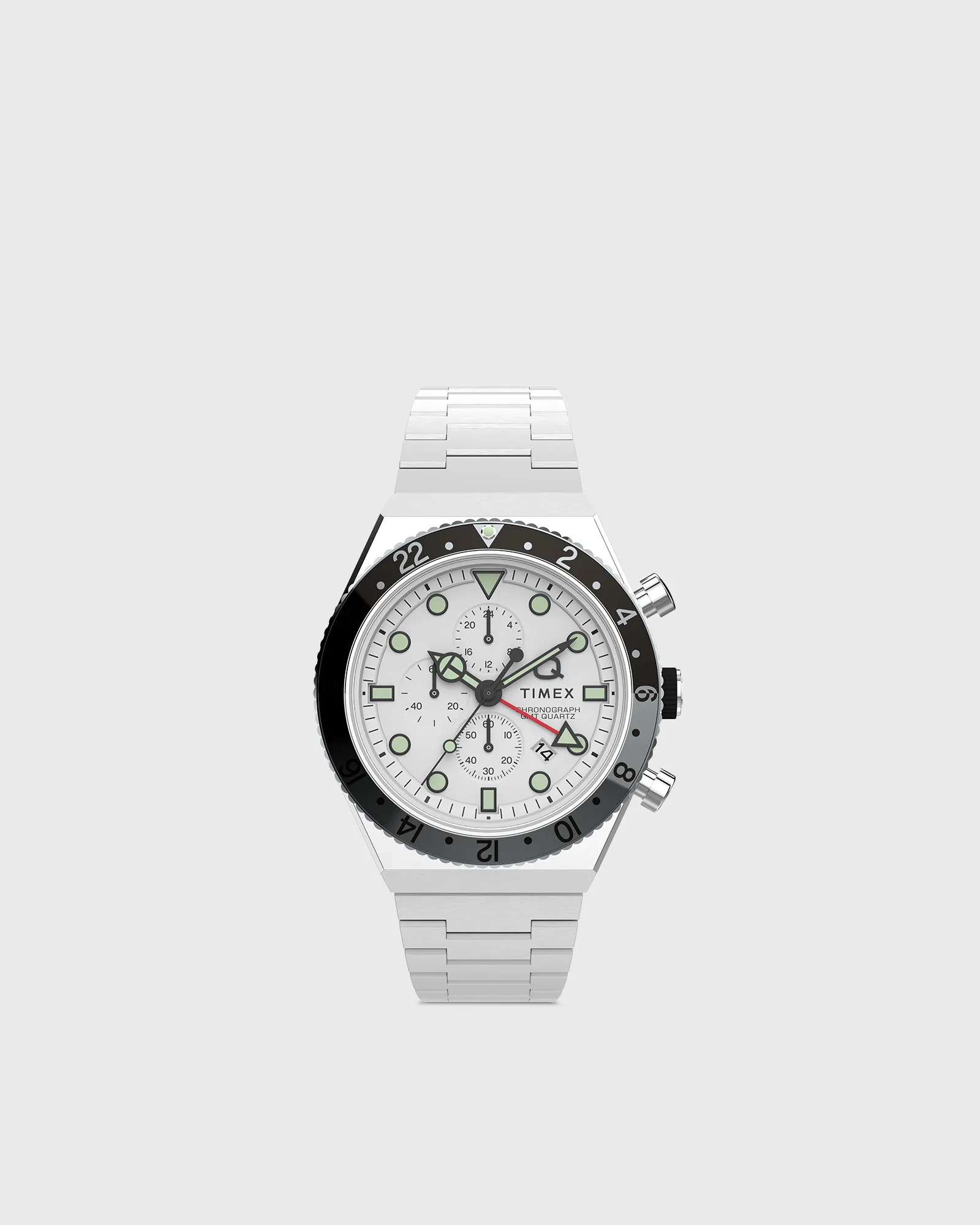 Timex Q Timex 3 Time Zone Chronograph