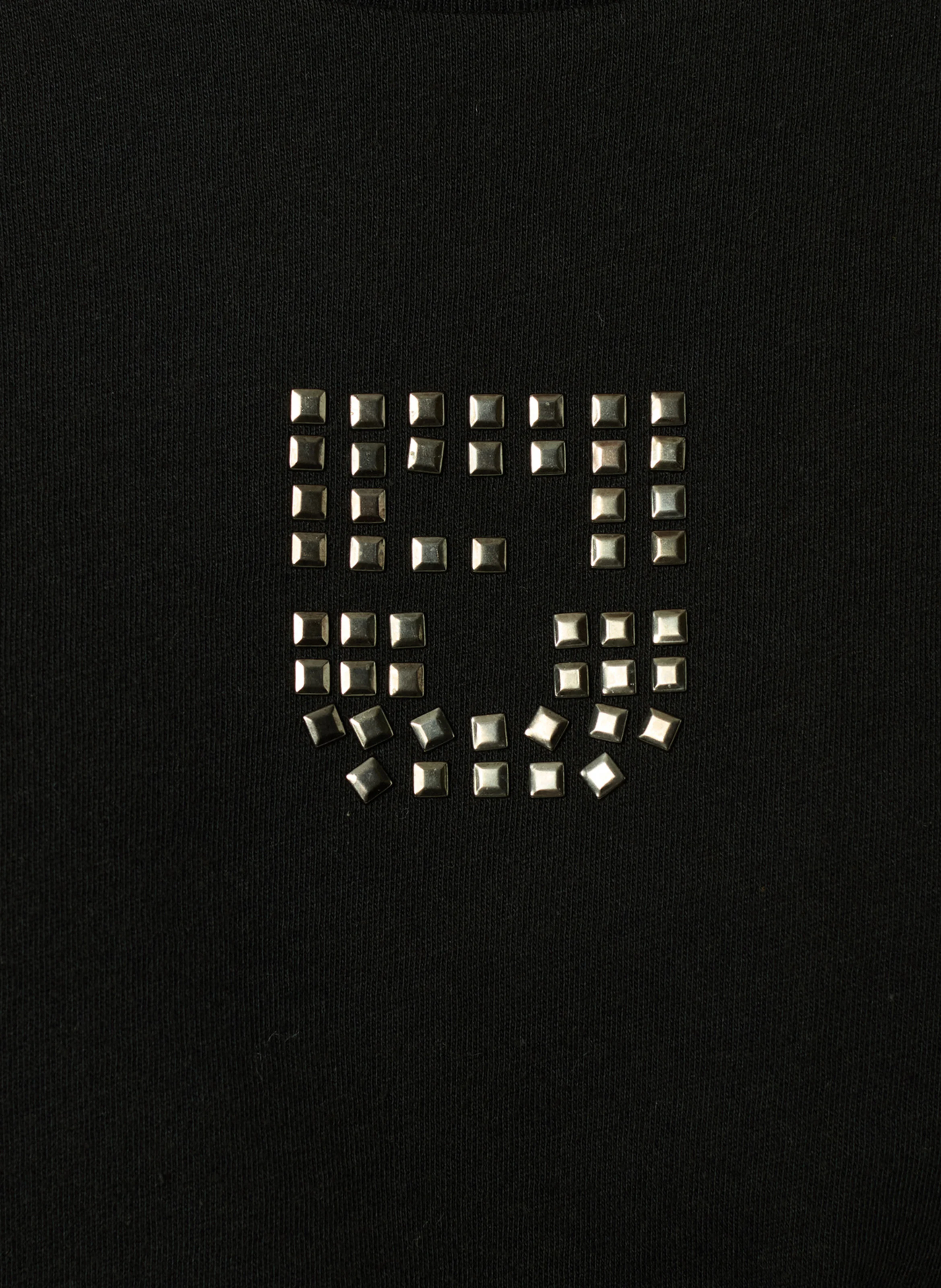 ANOUCHE - Tee-shirt col rond en coton | Noir