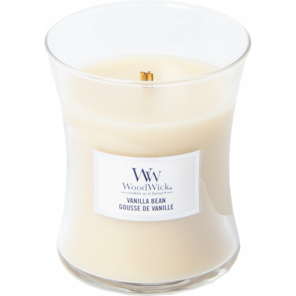 WoodWick Geurkaars Medium Vanilla Bean275 gr