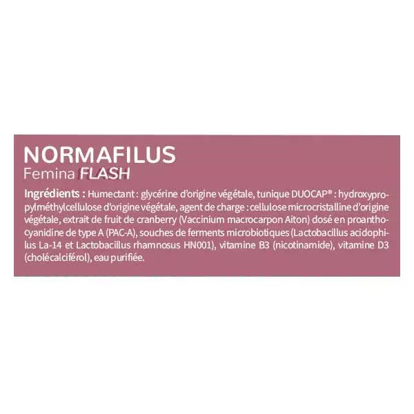 Codifra Normafilus Femina Flash Confort intime 28 gélules