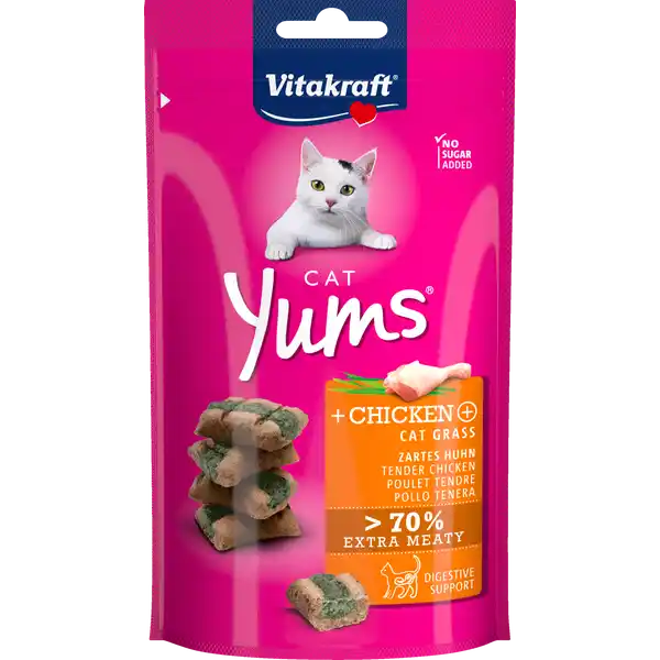 Cat Yums + Huhn & Katzengras