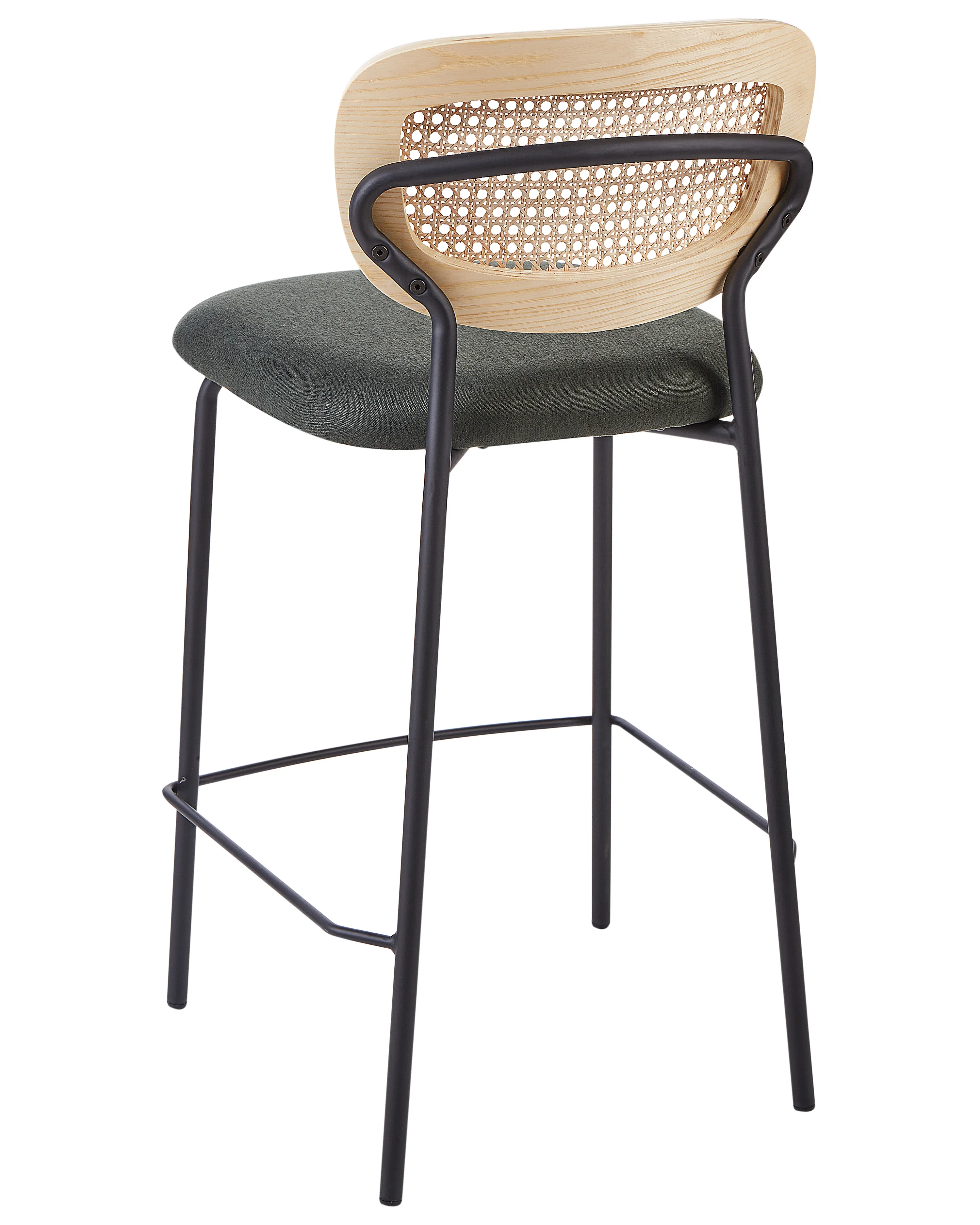 Set van 2 barstoelen MAYETTA Rotan Donkergroen
