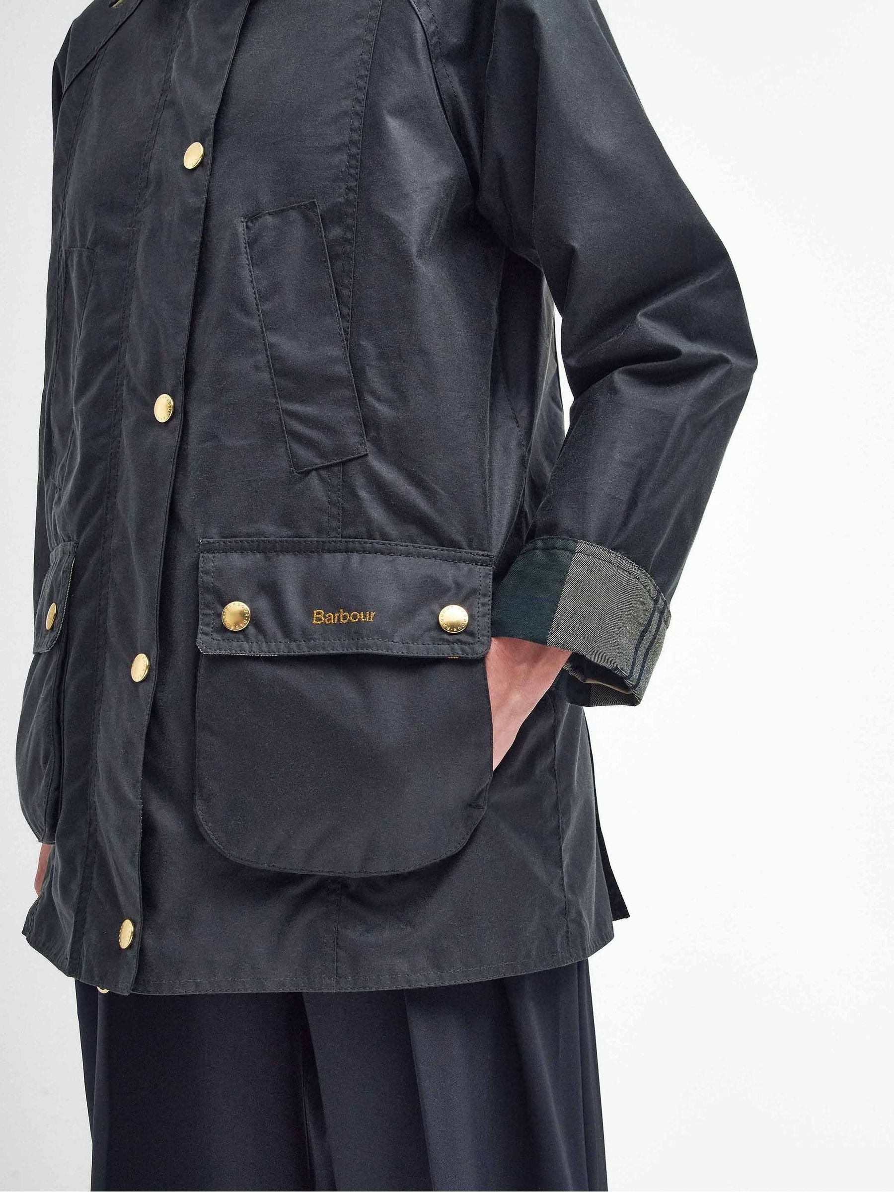 Grijs-groen - Barbour® Modern Beadnell Wax Jacket