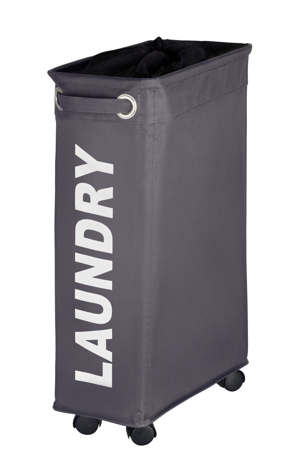 WENKO Wäschesammler CORNO - grau - 43 Liter