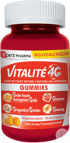 Forté Pharma Vitalité4G Gummies Goût Orange 60 Pièces