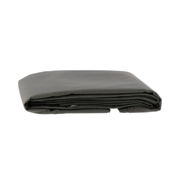 Balkonscherm doek polyester grijs ca. 90 x 500 cm