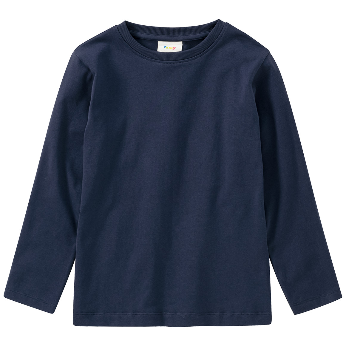 Famy 3 Jungen Langarmshirts im Set weiss / dunkelblau