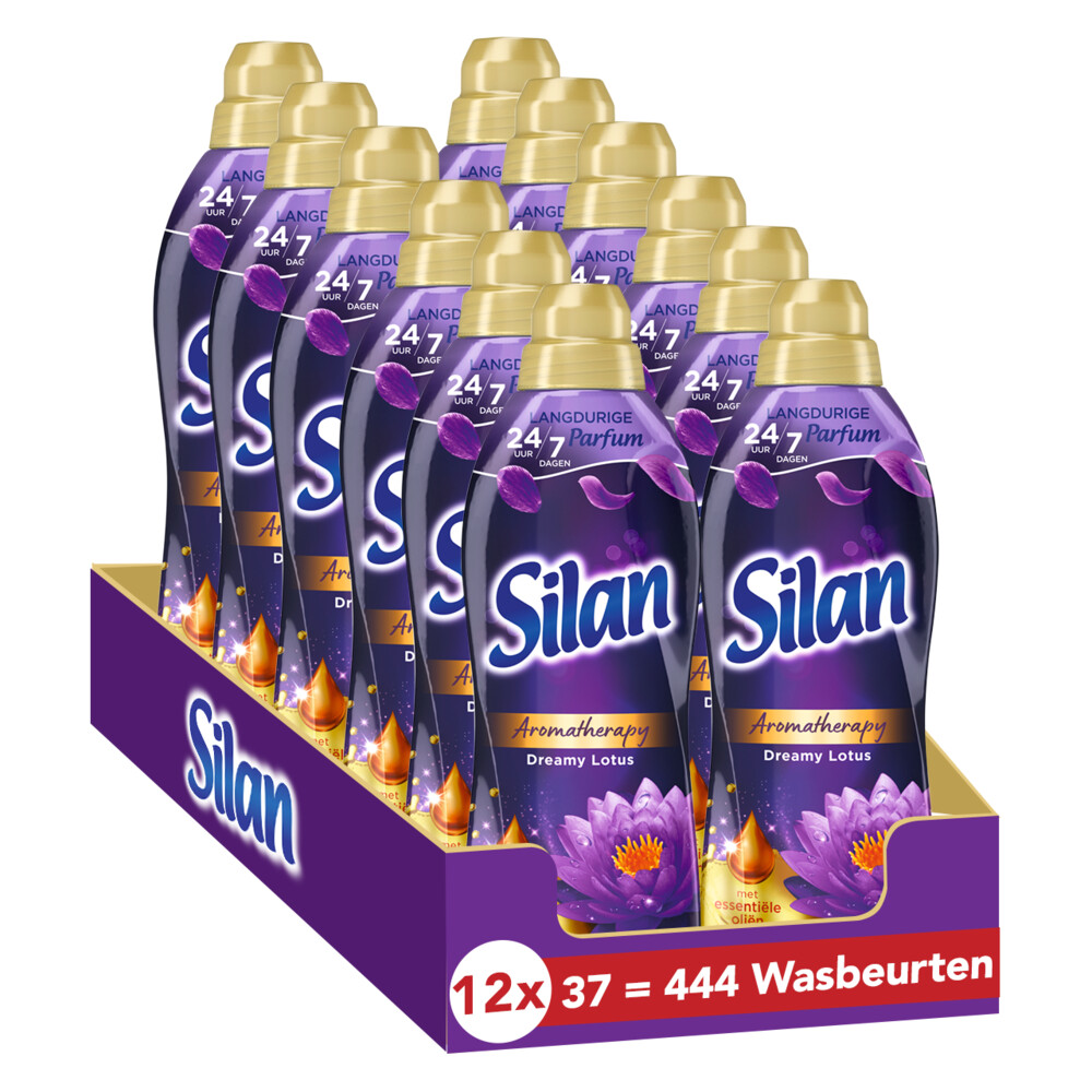 12x Silan Wasverzachter Aroma Therapy Dreamy Lotus 37 Wasbeurten851 ml