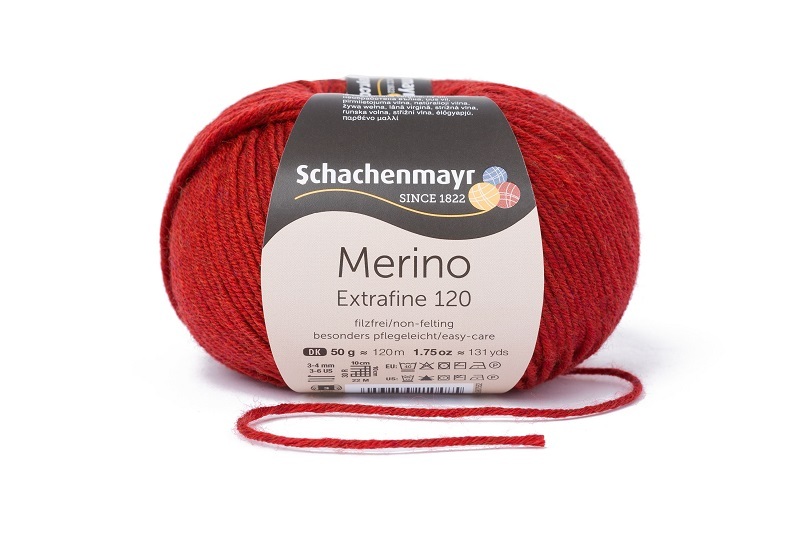 Handstrickgarn MERINO EXTRAFINE 120 - passion-meliert - 50g