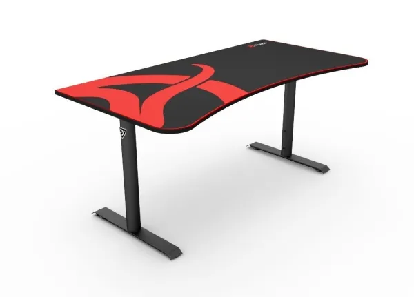 Arozzi Arena Gaming Desk - Bord - gaming - kurvet Gamerbord med sort stel