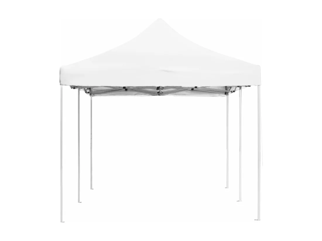Tente de réception pliable Aluminium 6 x 3 m Blanc