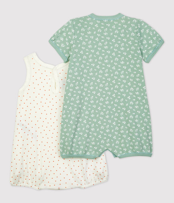 Lot de 2 combicourts bébé en coton