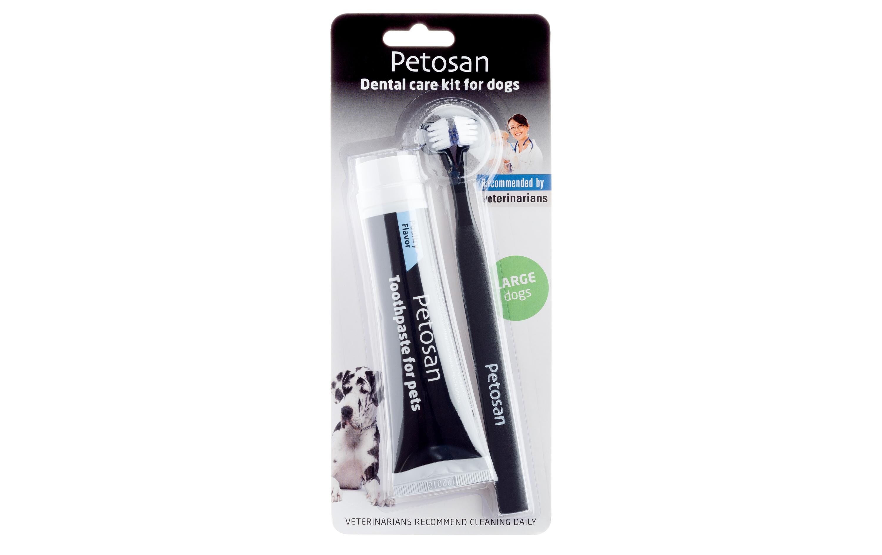 Zahnreinigung Dental Kit Zahnpasta & Bürste, LZahnpflegeset für Hunde