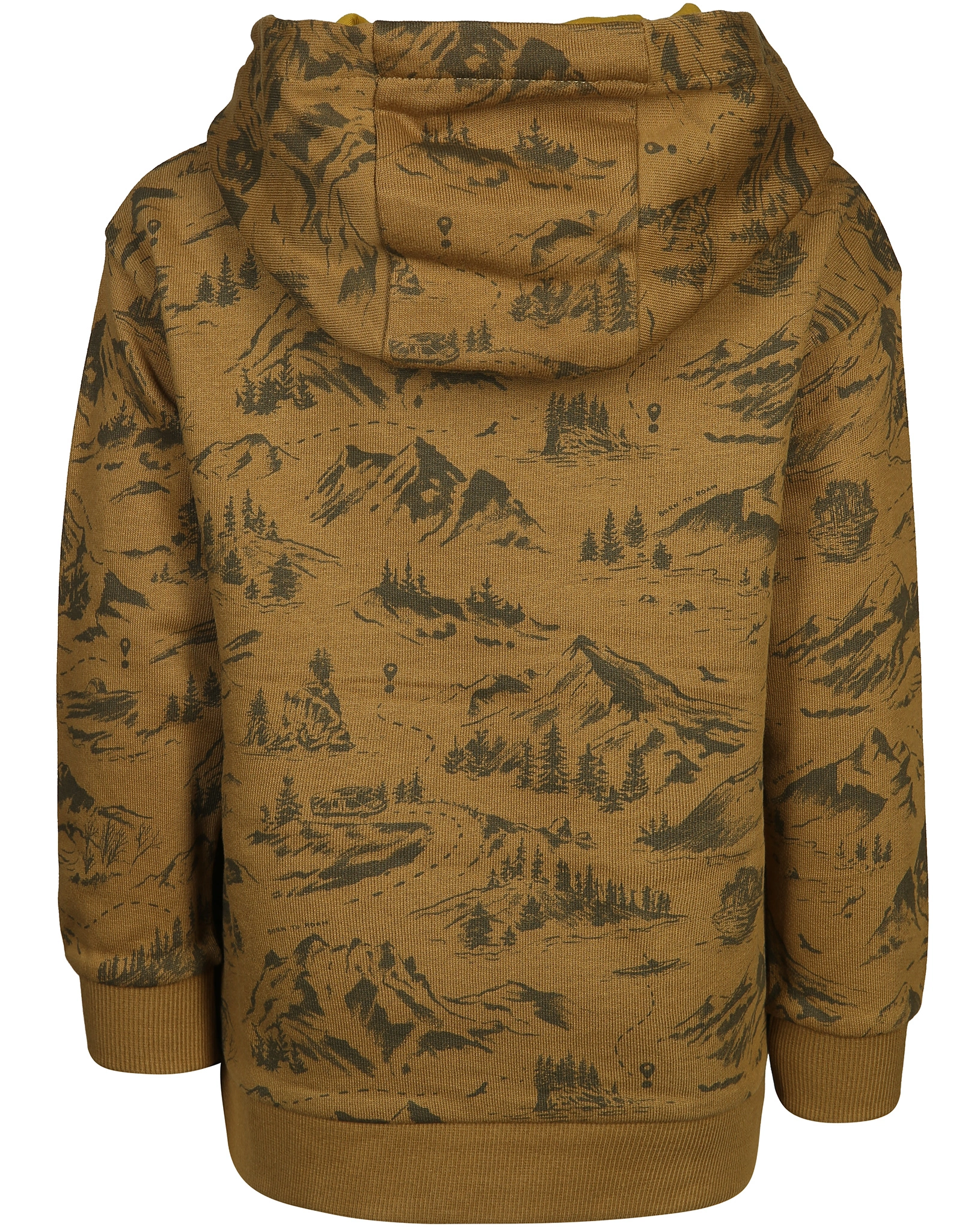 Kapuzen-Sweatshirt MONTANAS in senfgelb