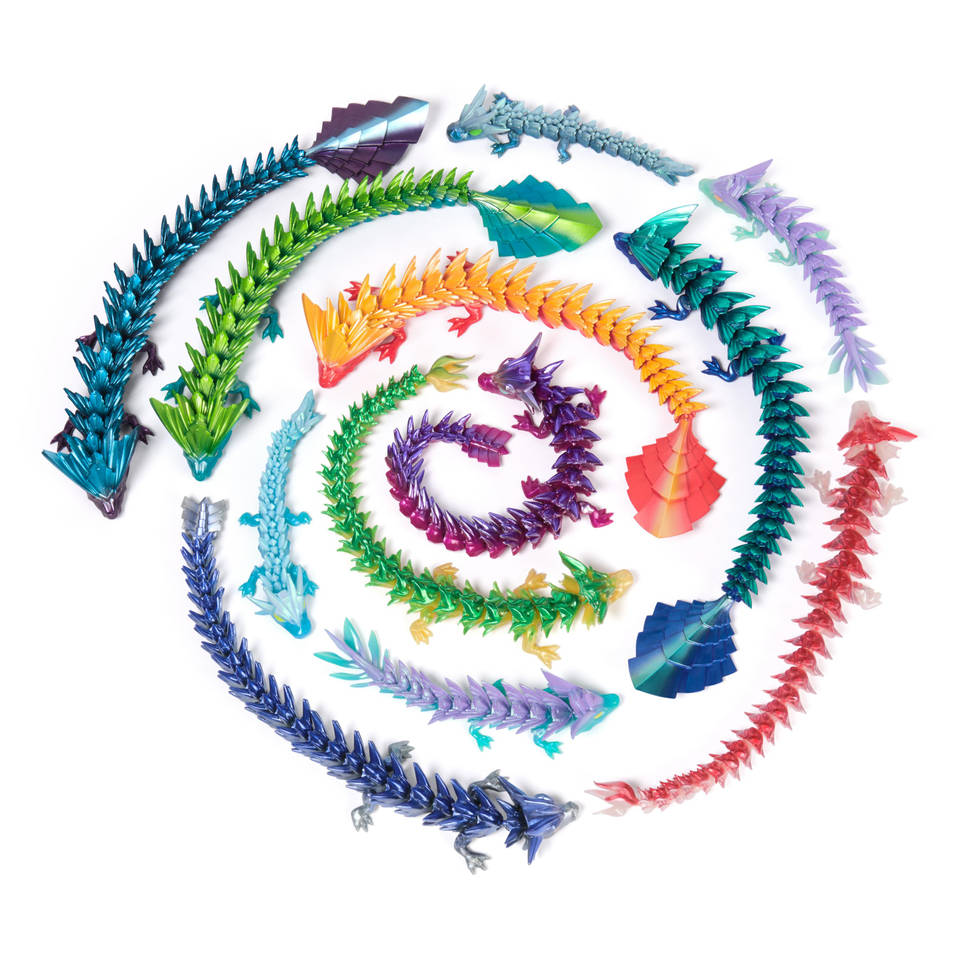 CrystaLynx Dragons 3D fidget ei blind box - 30 cm