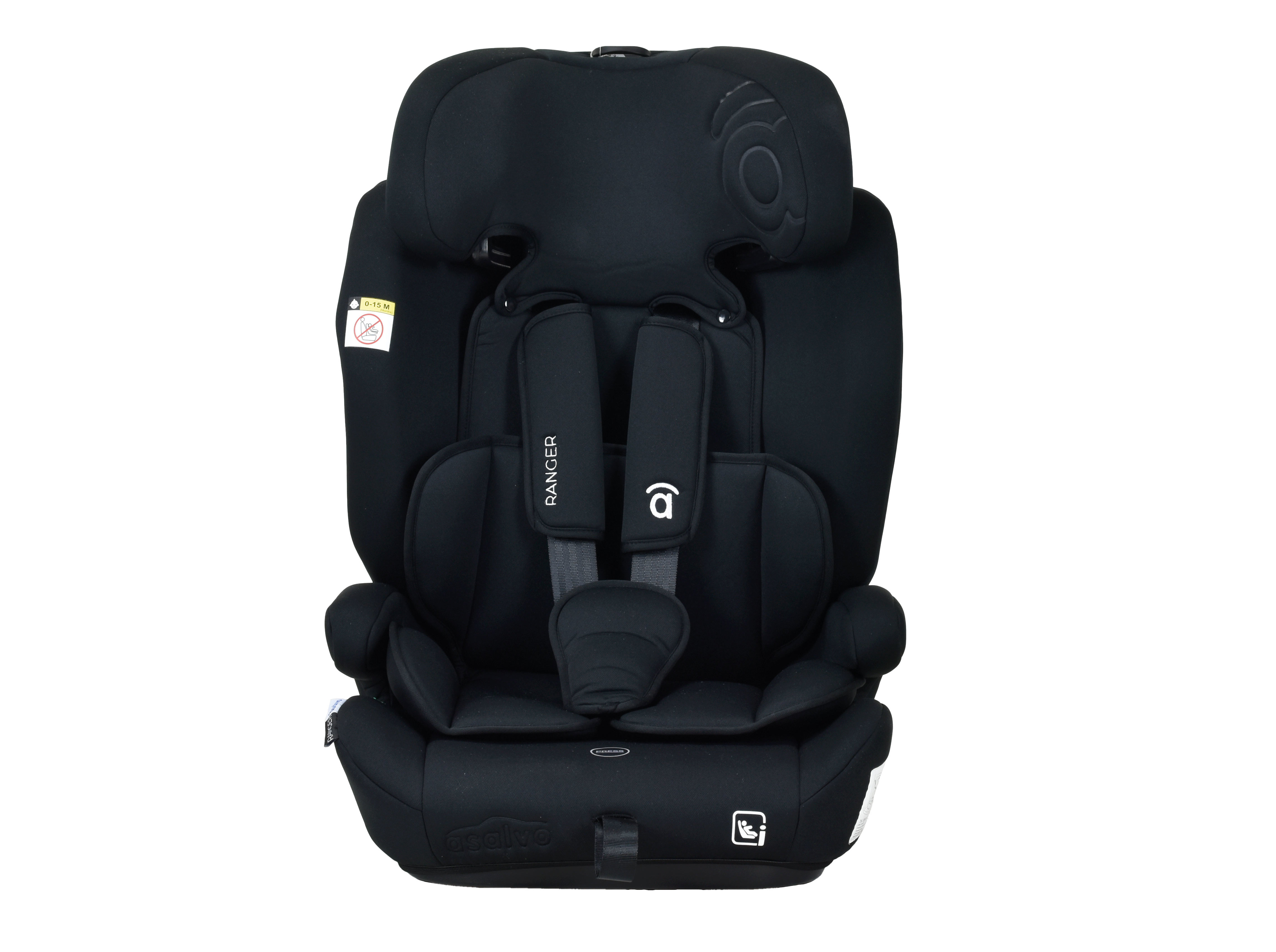 CADEIRA AUTO I-SIZE ASALVO 76-150CM PRETO